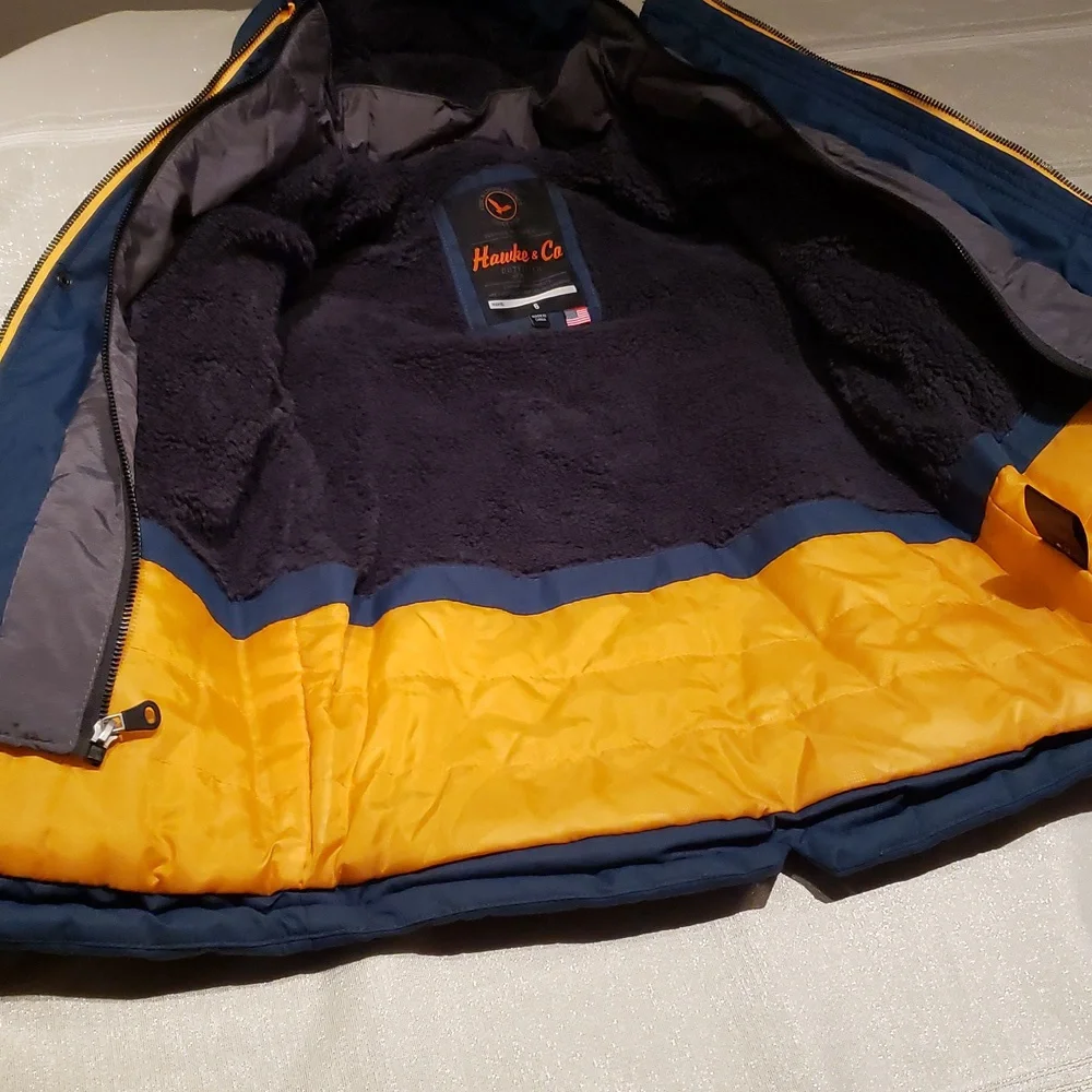 Hawke & Co. NEW Jacket Kids Reggie Hooded Tonal Vestee Parka (Little Boys)